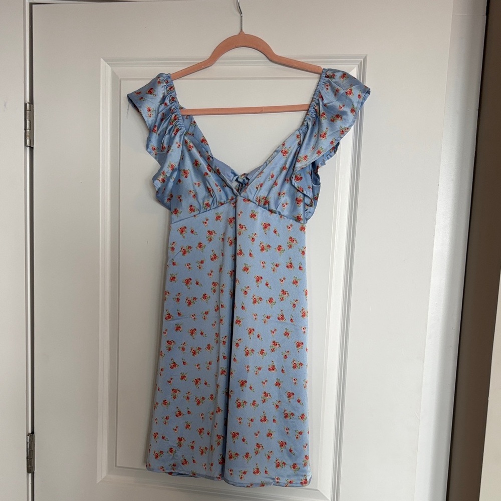 Altar'd State Blue Floral Mini Dress